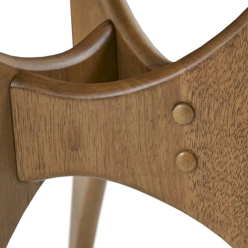 Driehoekige houten bijzettafel – Moderne accenttafel voor woonkamer, slaapkamer en studio