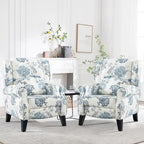 Handmatige Pushback Relaxfauteuil met Oorfauteuil en Voetensteun