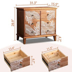 Massief houten ladekast